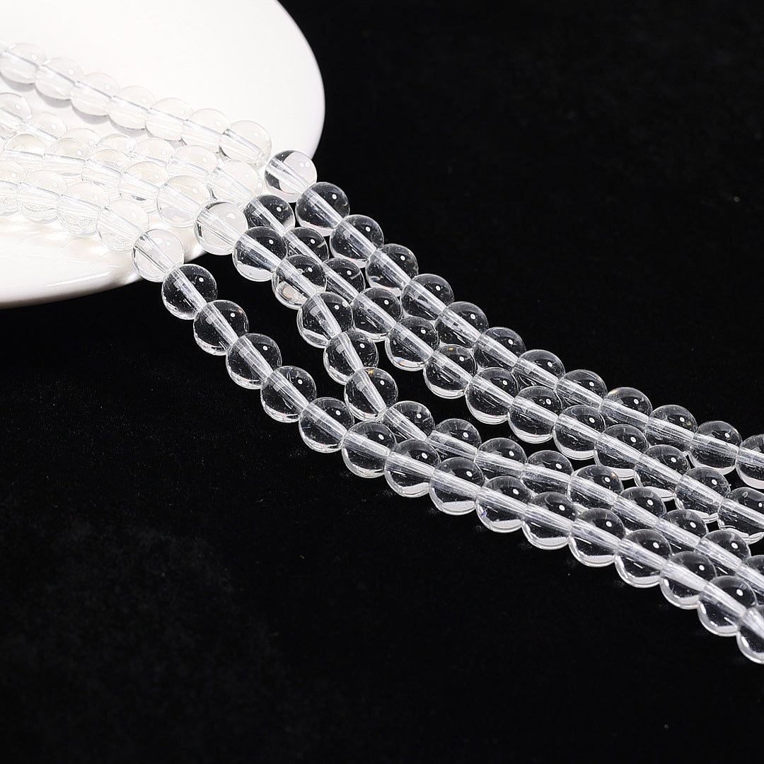 Fashion Glass Bead Transparent Color Imitation Jewelry Accessories