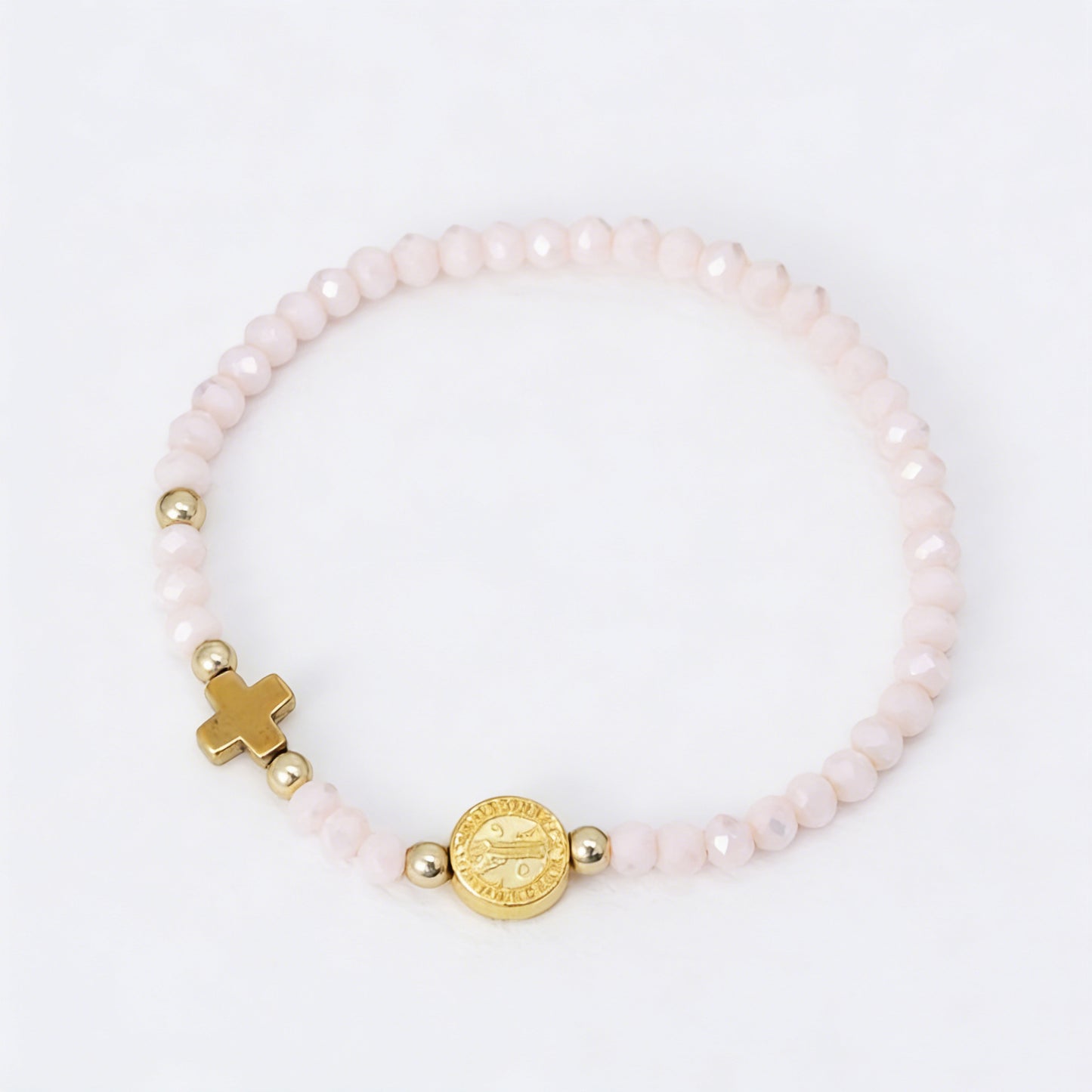 Boho Cross Artificial Crystal Color Fashion Bracelet