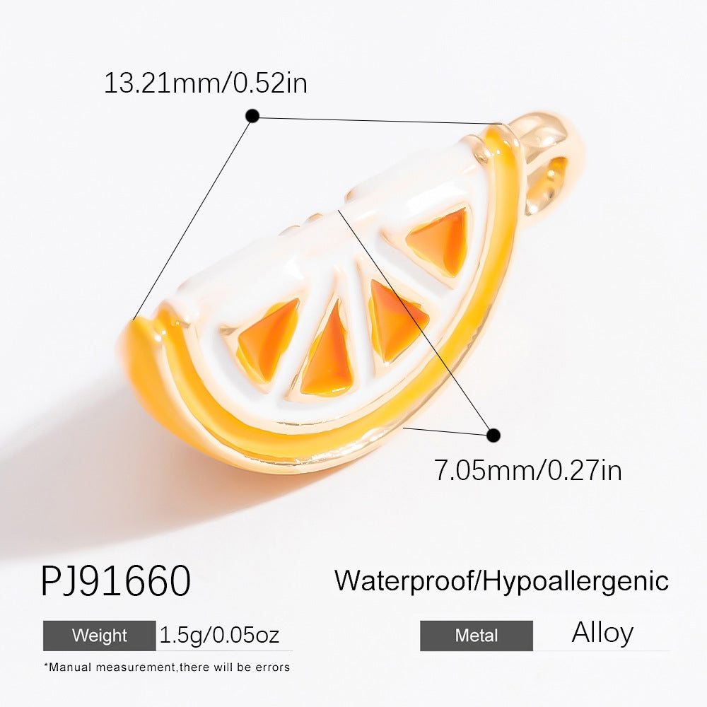 Mini Fruit Cartoon Pastoral Style Three-dimensional Jewelry Accessories
