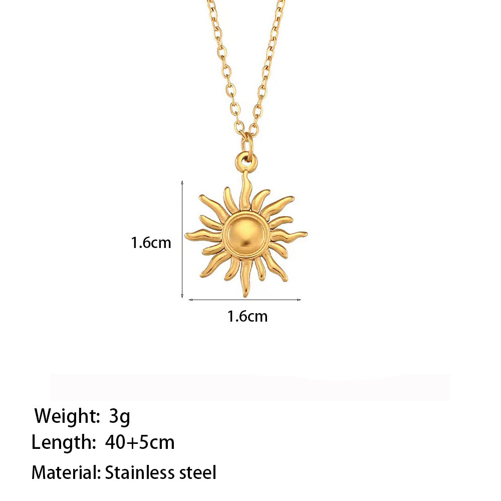 Design Simple Sunflower Clavicle Chain Female Necklace