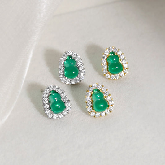 Women's Gourd High-grade National Style Niche Design Temperament Earrings