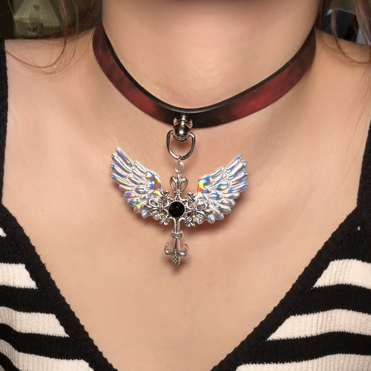 Paw Hot Soft Leather Trendy Cool High-grade Collar