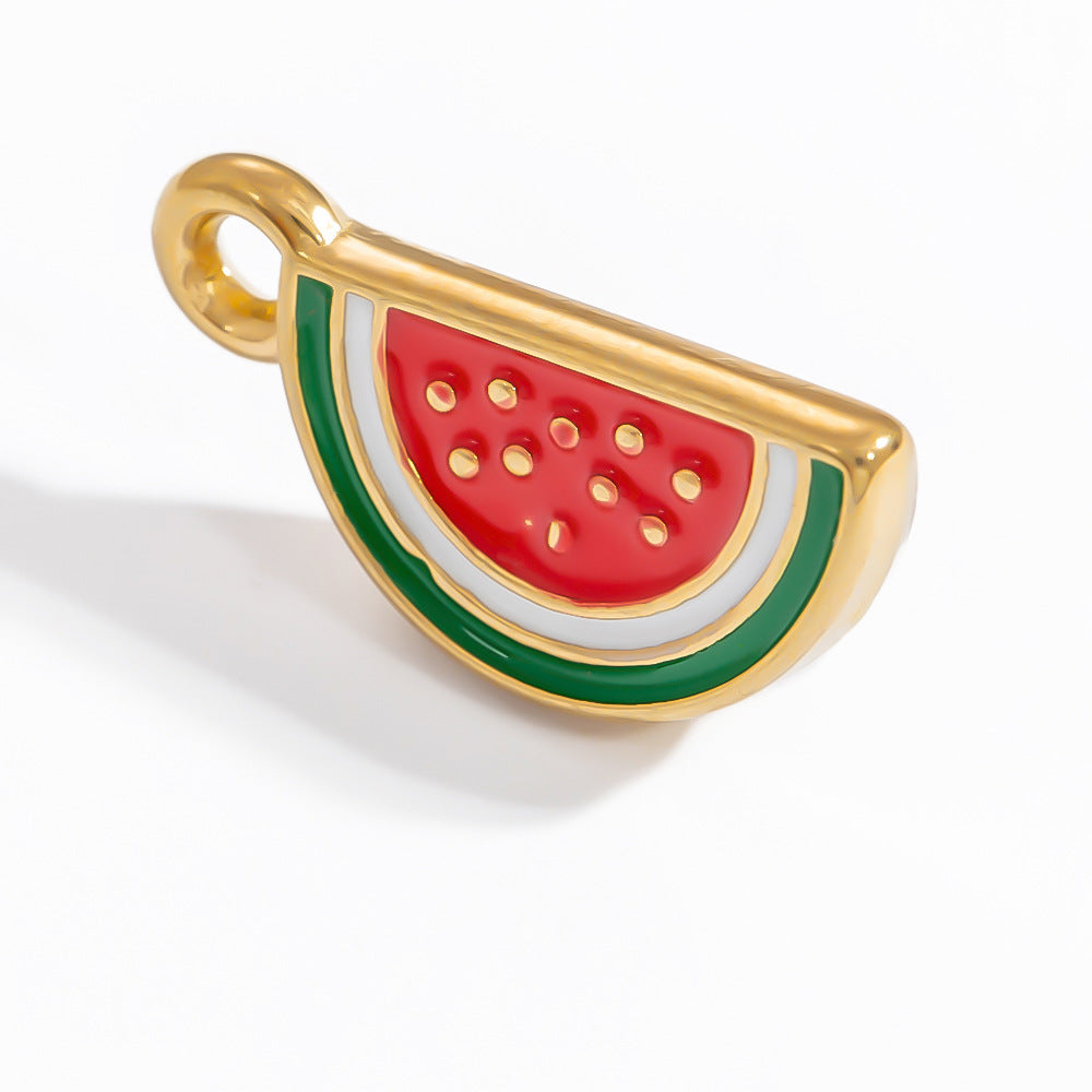 Mini Fruit Cartoon Pastoral Style Three-dimensional Jewelry Accessories