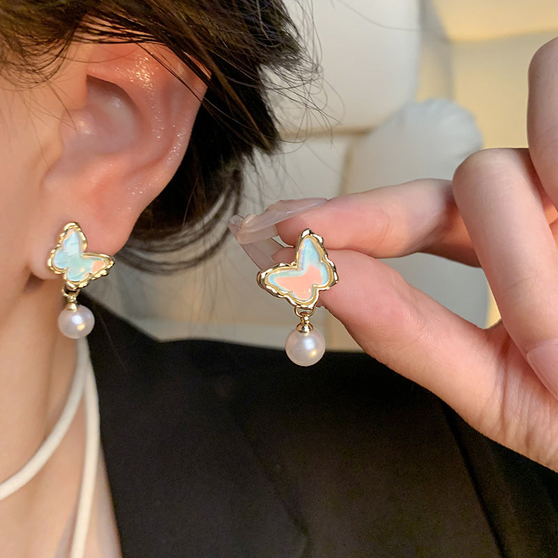 Pearl Female Style High Sense Niche Temperament Earrings