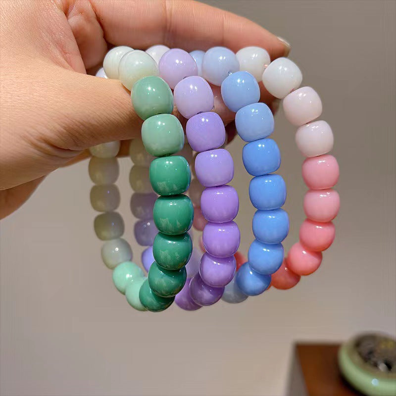 Luminous Imitation Bodhi Gradient Color Hand Toy Pliable Temperament Bracelets