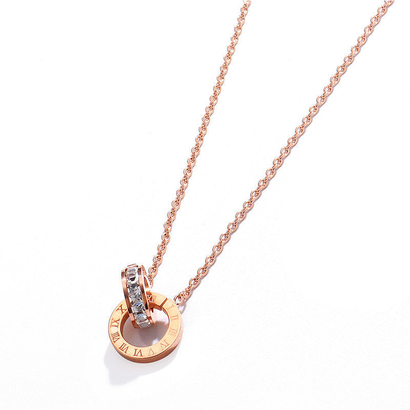 Women's Fashionable High-grade Titanium Steel French Clavicle Chain Simple Necklaces