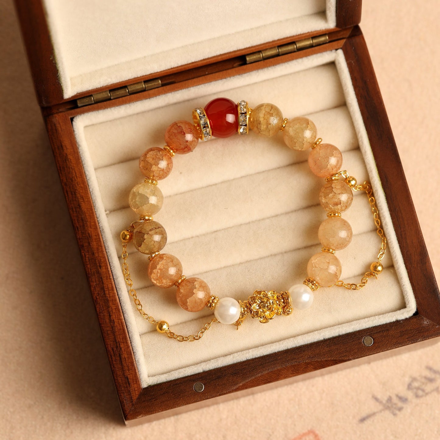 Women's Small Goods Chinese Style Trollius Antique Girlfriends Bracelet