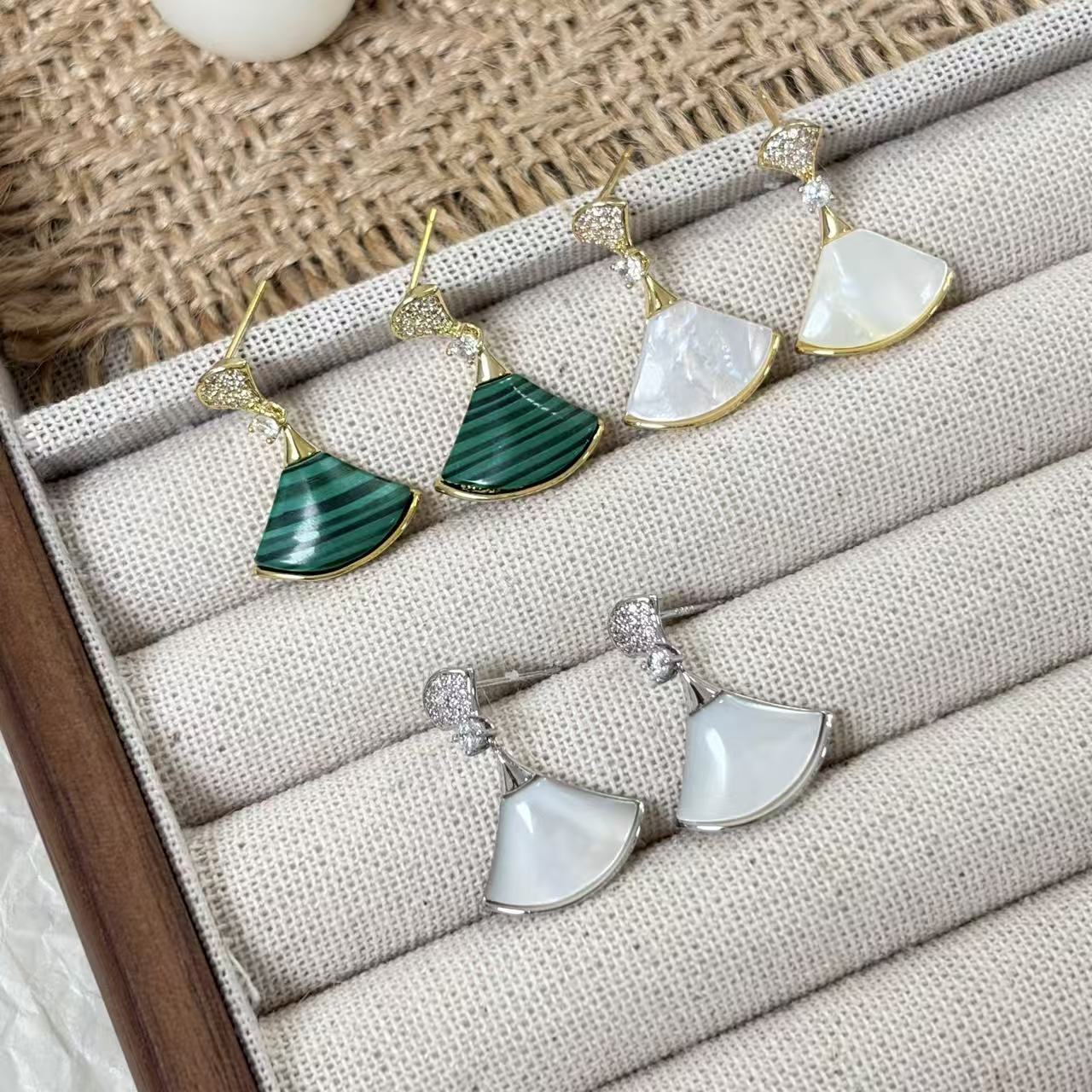 Skirt Sier Needle Light Luxury High-grade Sensitive Earrings