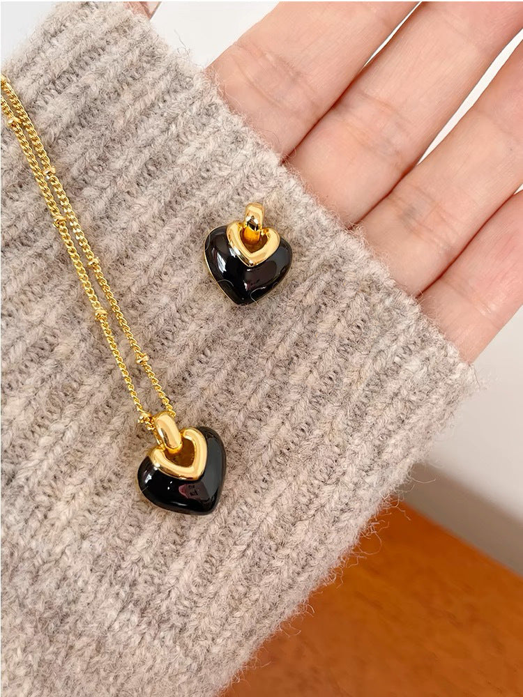 Heart Retro Female Design Sweet High Sense Necklace