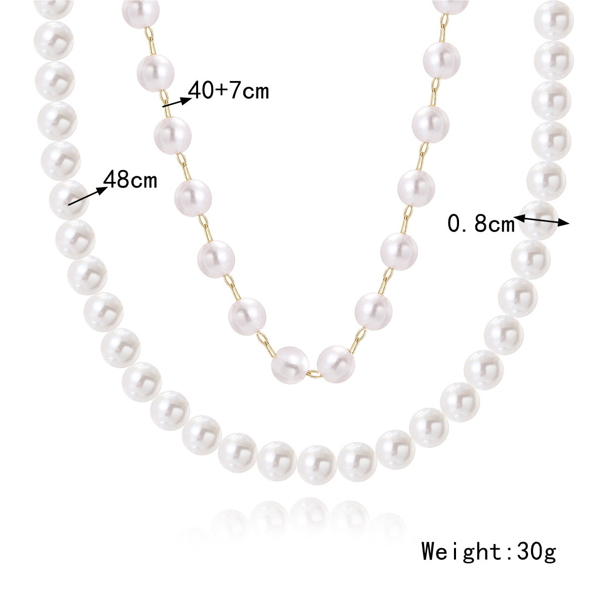 Irregular Pearl Shaped Retro Baroque Ornament Necklaces