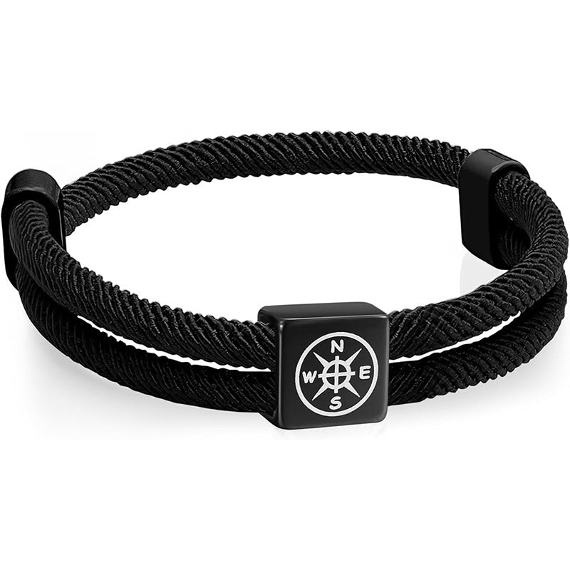 Men's Milan Rope Compass Adjustable Length With Bracelet