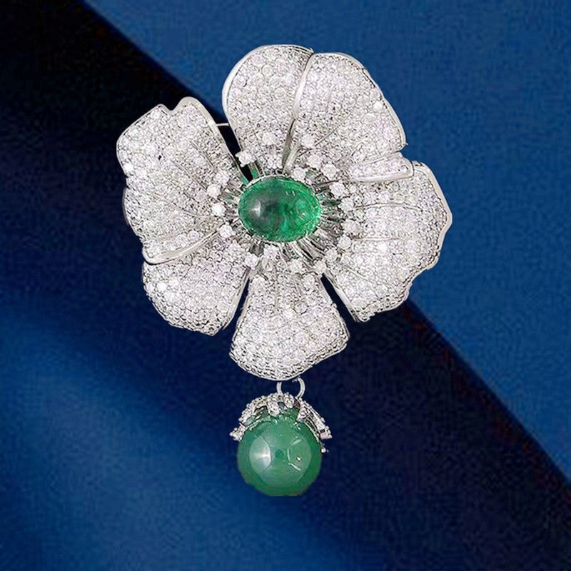 Chic Camellia Brooch Creative Luxury Flower Brooches