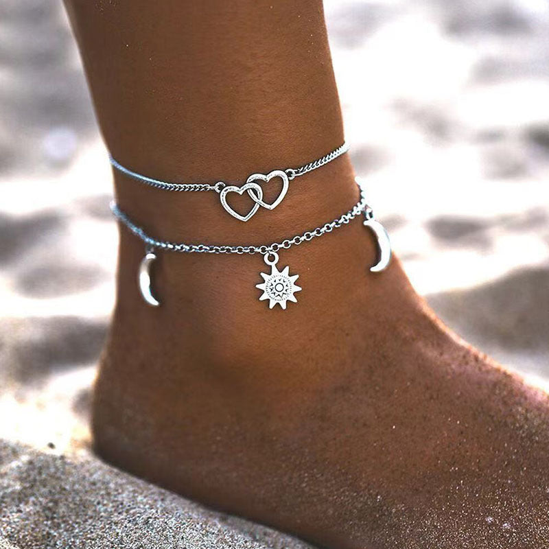 Love Personality Simplicity Beach Female Foot Anklets