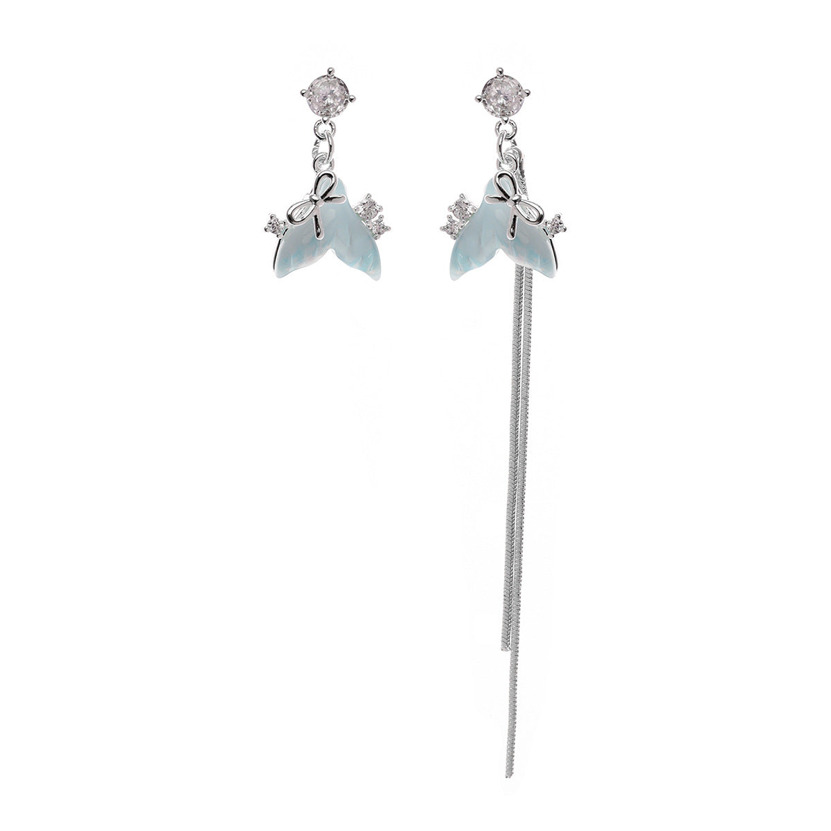 Fishtail Exquisite Advanced Design Sense Fashion Stud Earrings