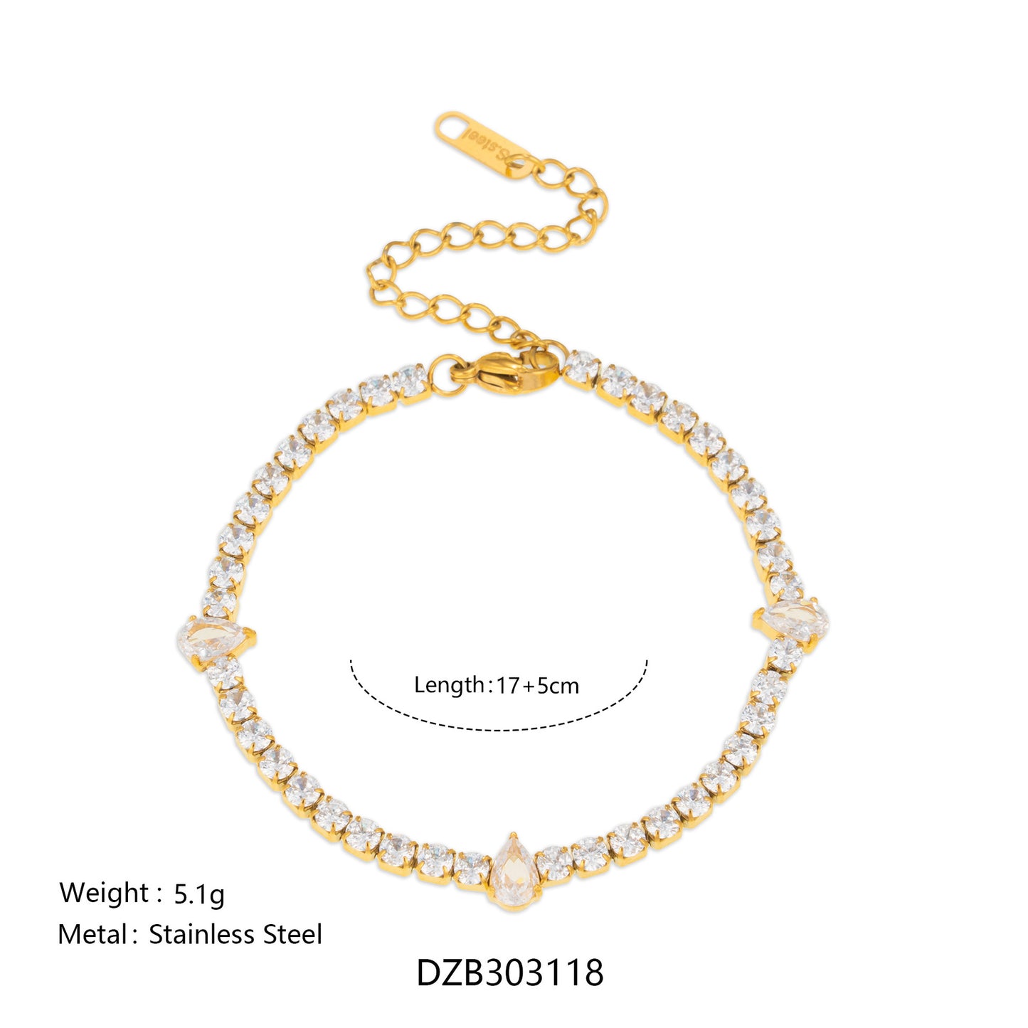 High Texture Twin Style Fully Jeweled Loving Bracelets