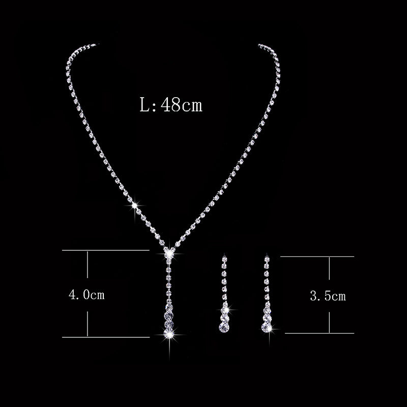 Direct Wholesale Fashion Wedding Bridal Gown Graphy Jewelry Set