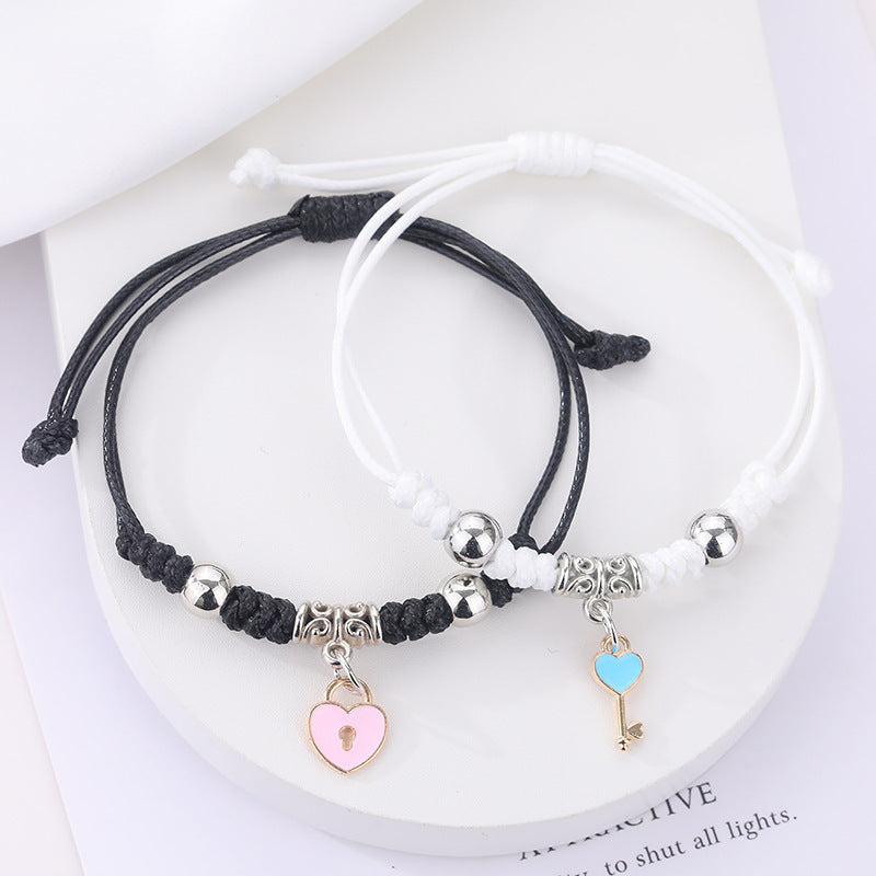 Cartoon Good-looking Woven Korean Style Fresh Carrying Strap Female Creative Bracelet