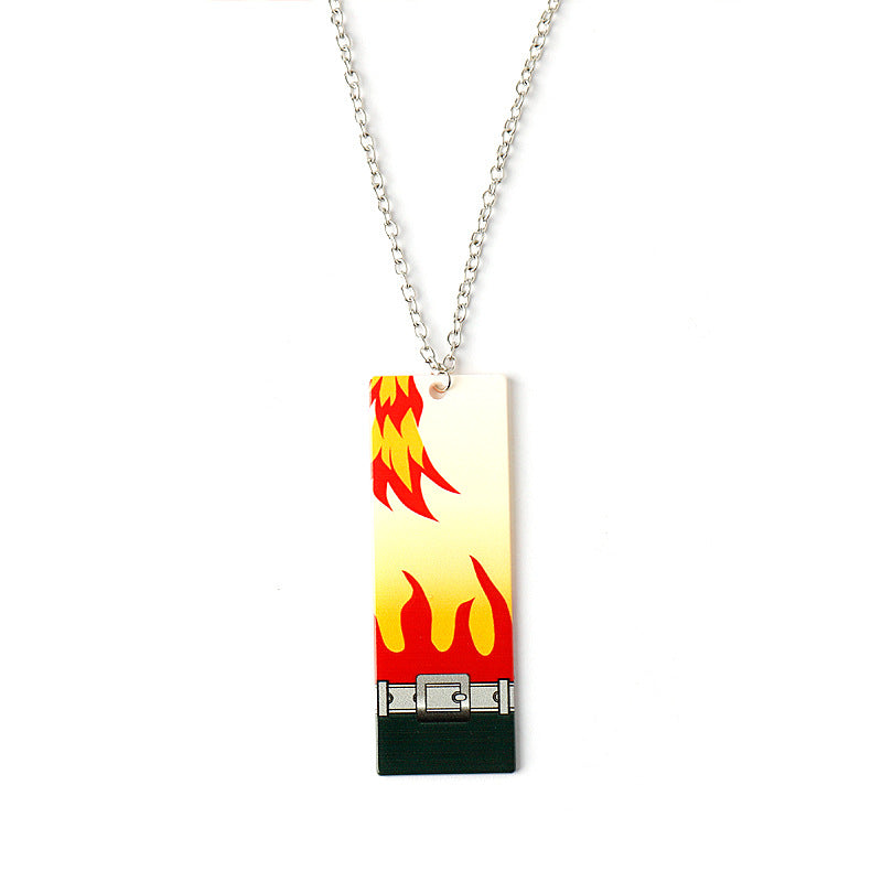 Anime Peripheral No Stove Door Acrylic Necklaces