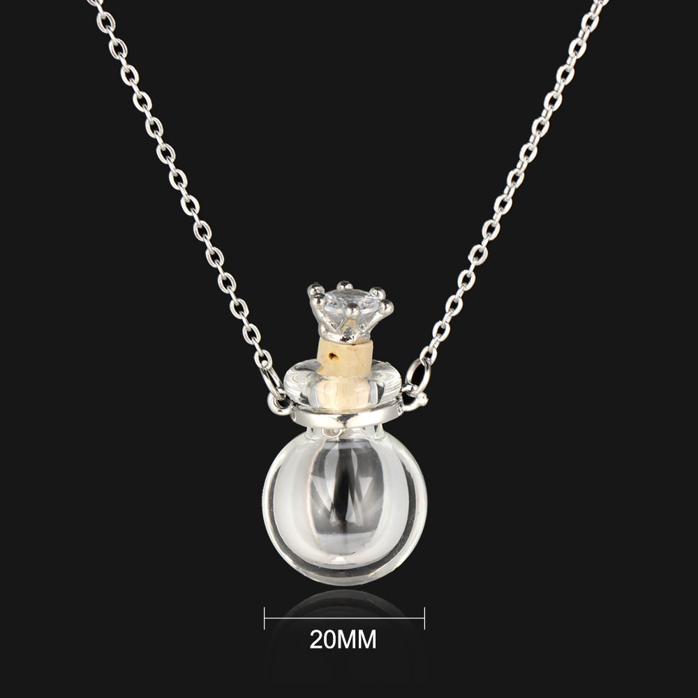 Bottle Incense Simple Titanium Steel Gift Necklaces