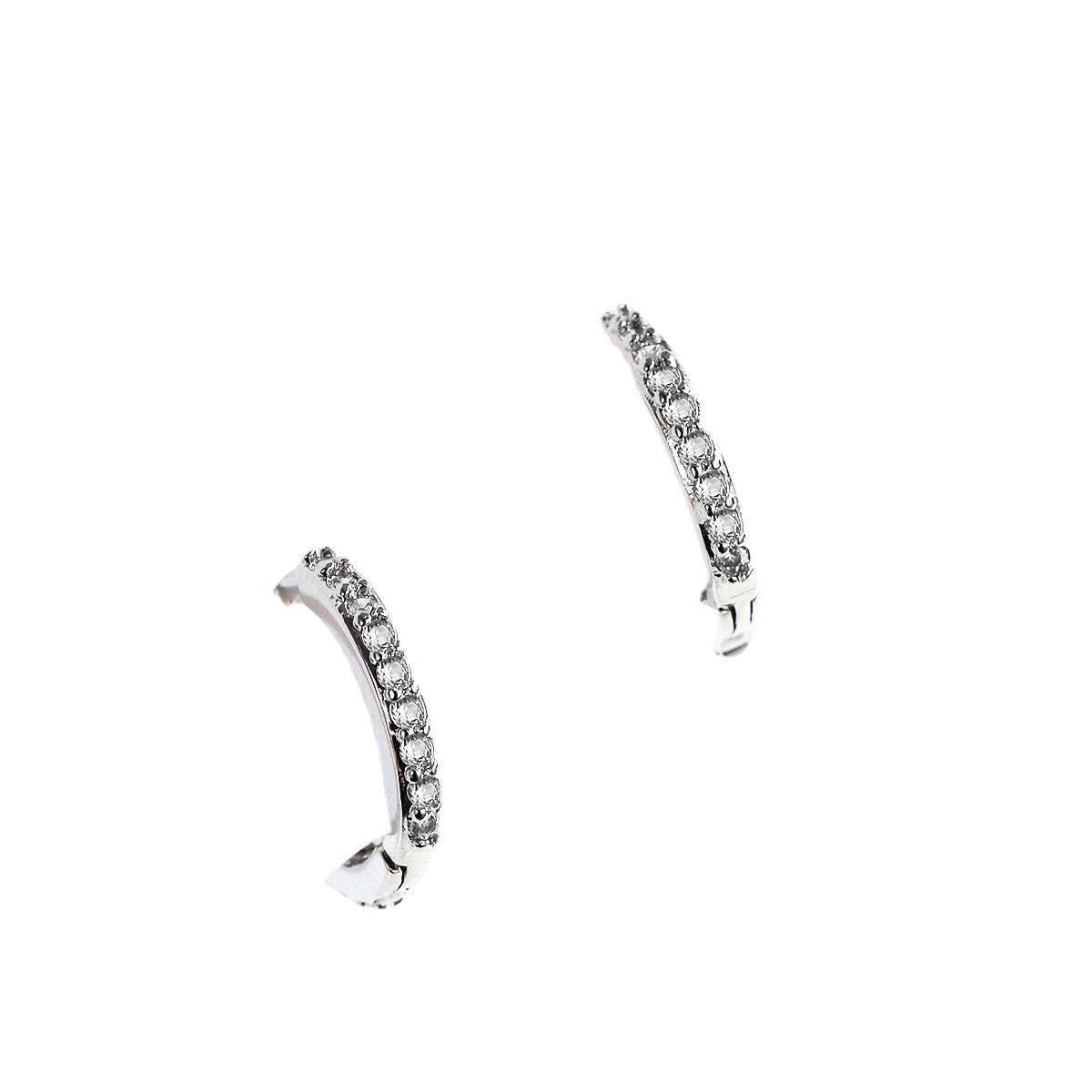 Women's Small Simple Elegant Round Ear Clip Rings