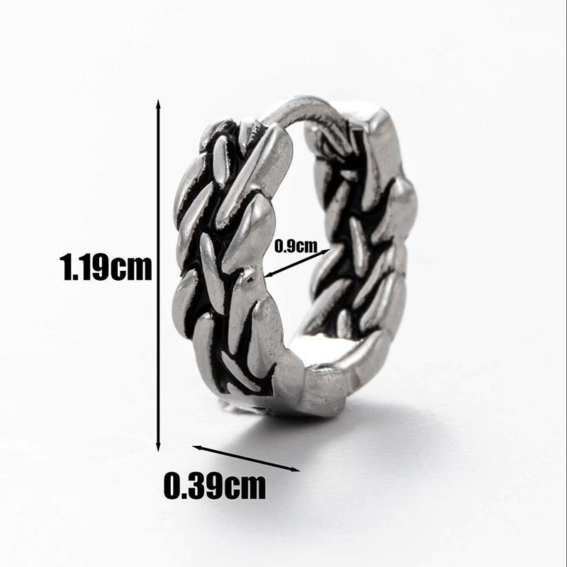 Men's Stainless Steel Cast Skull Letter Pattern Rings