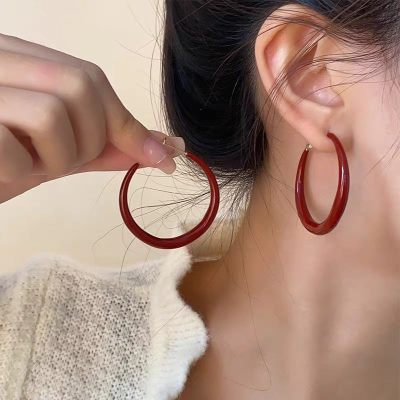 Circle Mosquito Coil Ear Clip No Pierced Earrings