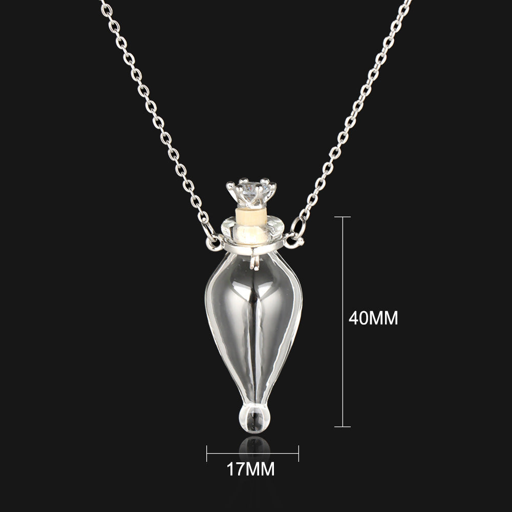 Bottle Incense Simple Titanium Steel Gift Necklaces