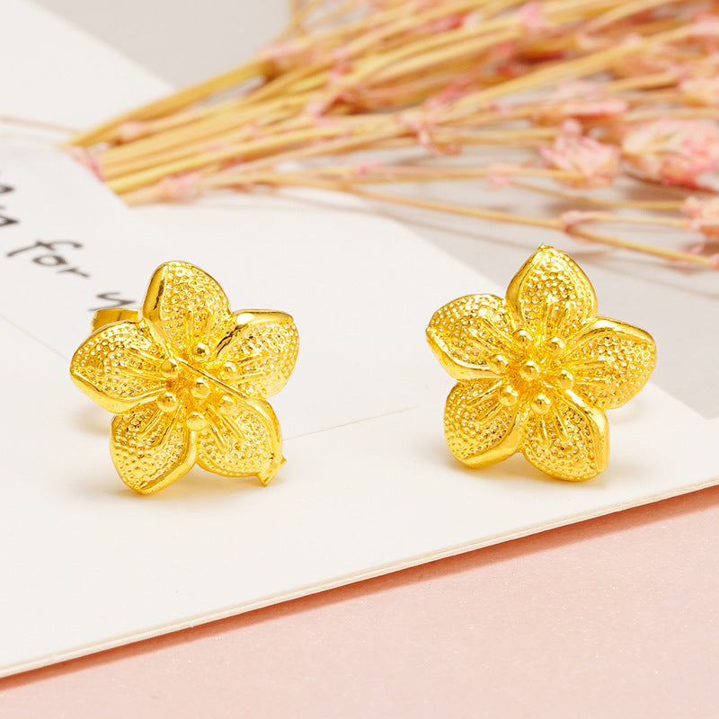 Women's Placer Gold Tassel No Color Fading Rings