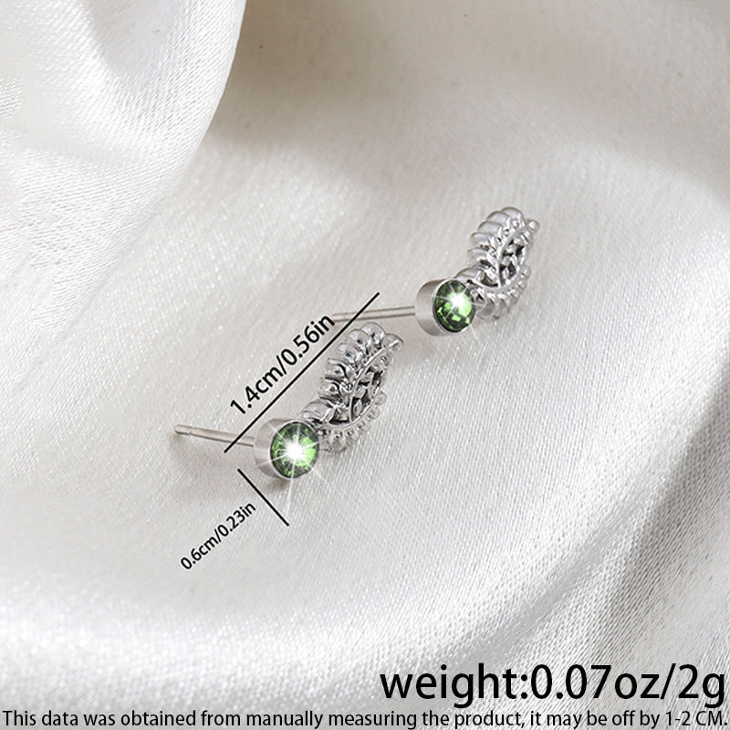 High-grade Fashionable Versatile Micro Diamond Butterfly Earrings