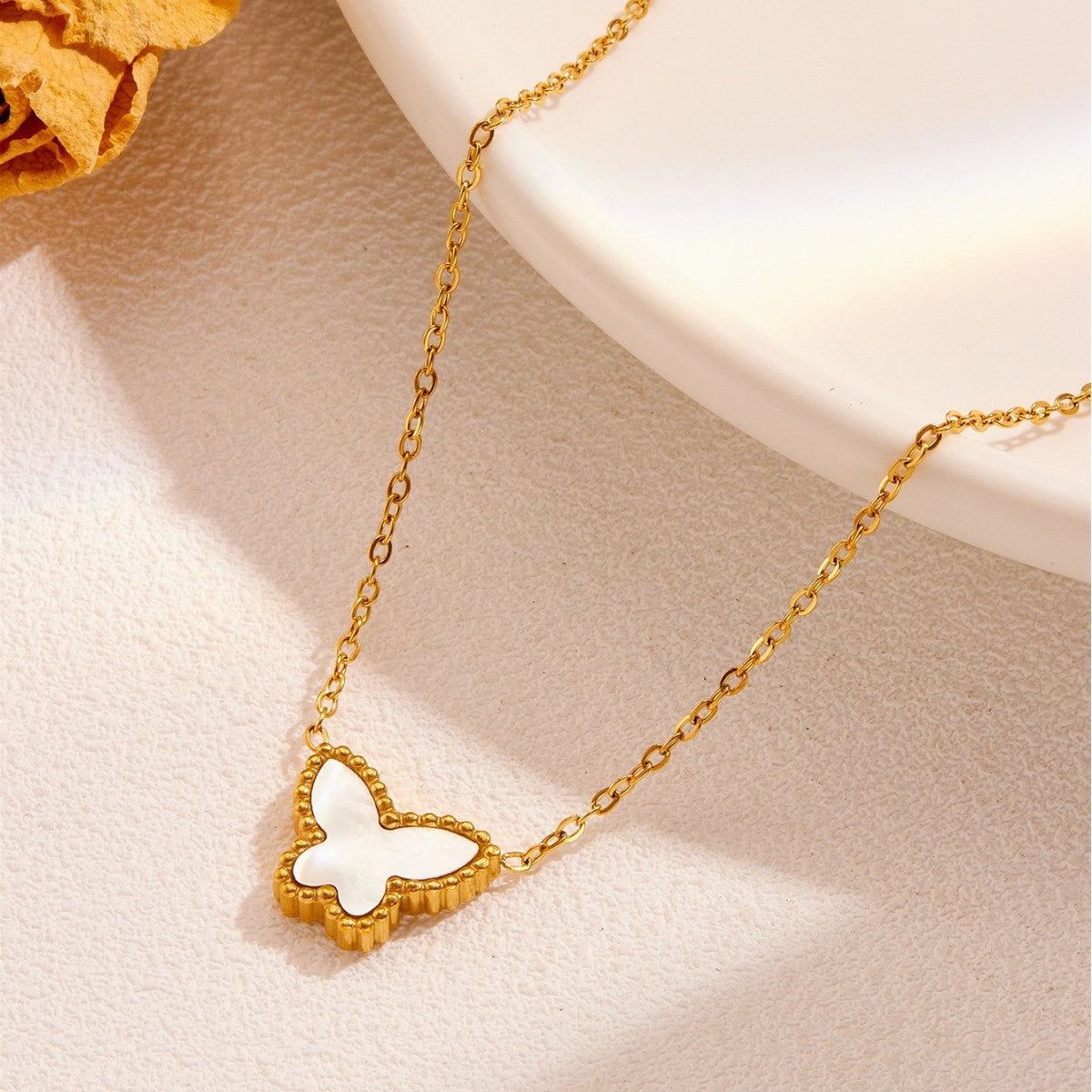 Butterfly Three-piece Simple Mori Style Ear Necklaces