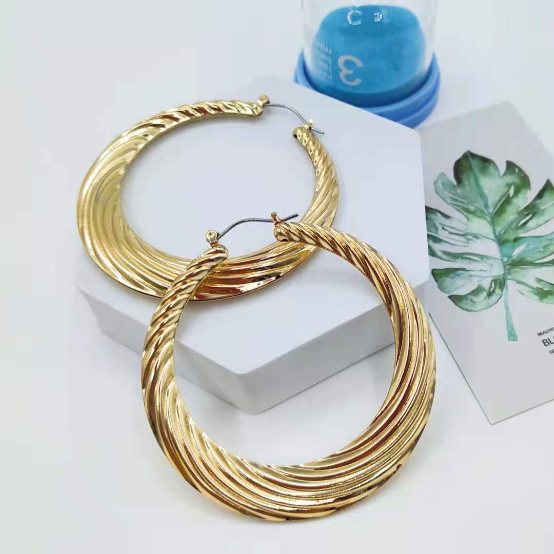 Bamboo Ear Geometric Creative Fashion Punk Earrings