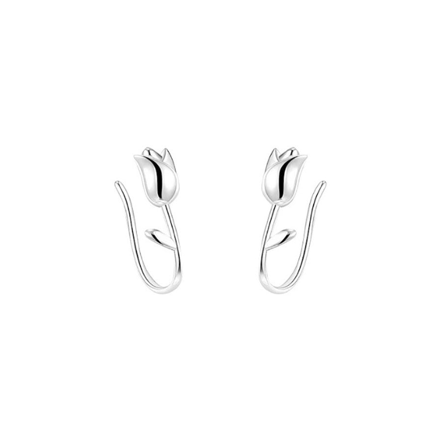 Women's Light Luxury Minority Tulip High-grade Simple Ear Hook