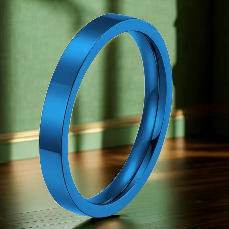 Men's Steel Personalized Trendy Cold Niche Glossy Rings