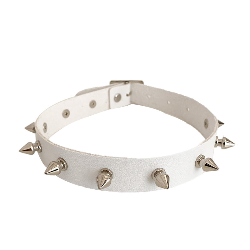 Spike Rivet Leather Rock Punk Neck Band Necklaces