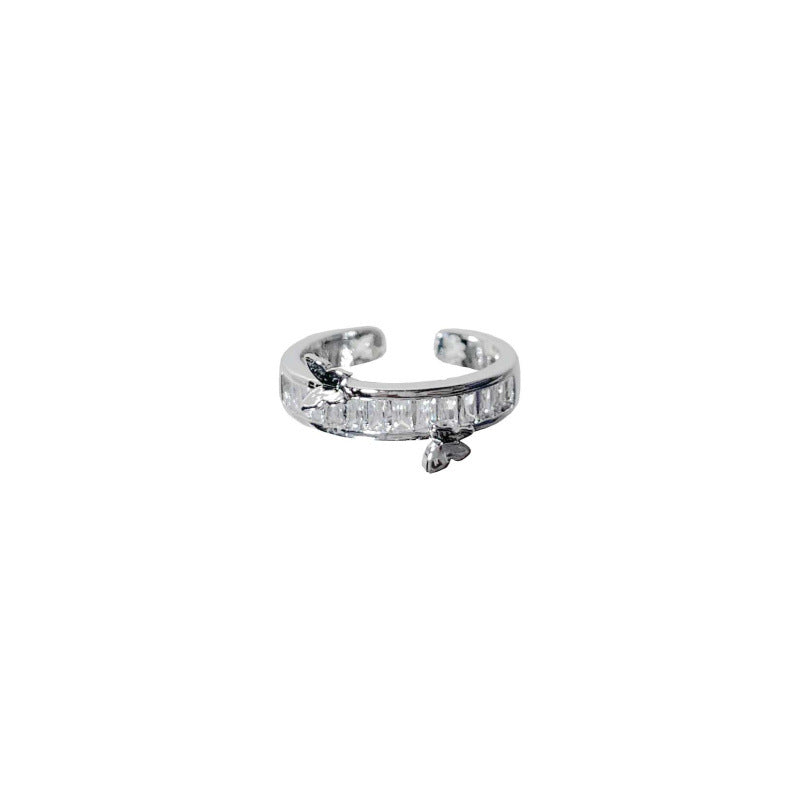 Micro Setting Female Niche High-grade Cold Rings