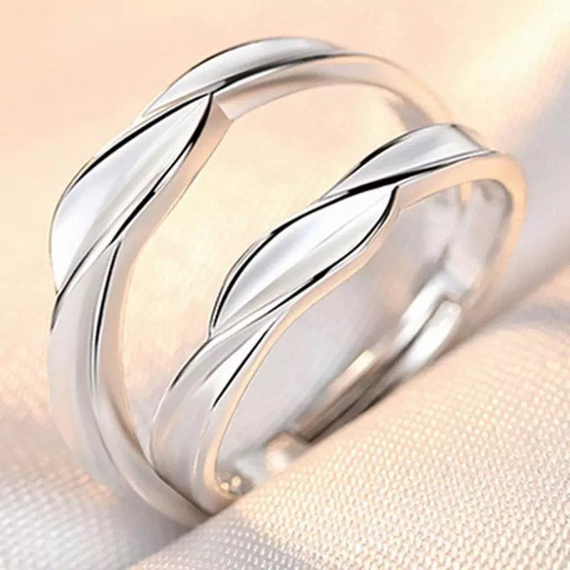 Women's & Men's Couple Simulation Diamond Opening Zircon Classic Rings