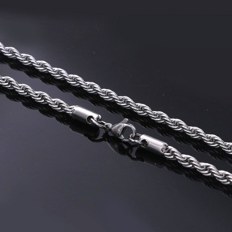 Featured Fashion Titanium Chain Choker Handmade Necklaces