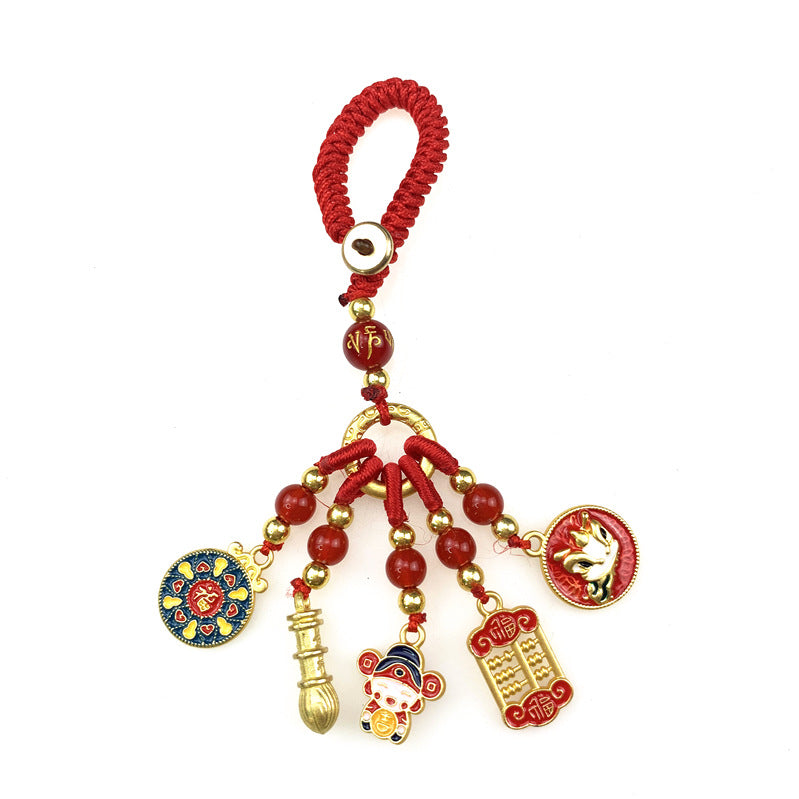 Copper Couple National Fashion Enamel Dripping Oil Hanging Ornaments