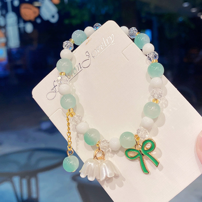 Good-looking Bow Lily Scenic Spot Stall Bracelets