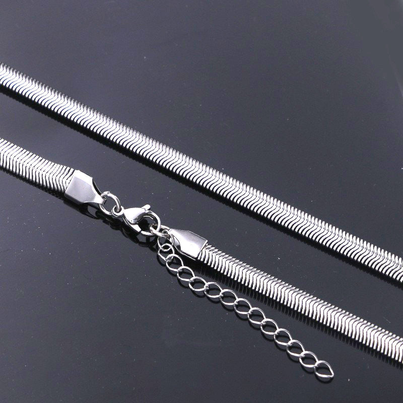 Featured Fashion Titanium Chain Choker Handmade Necklaces