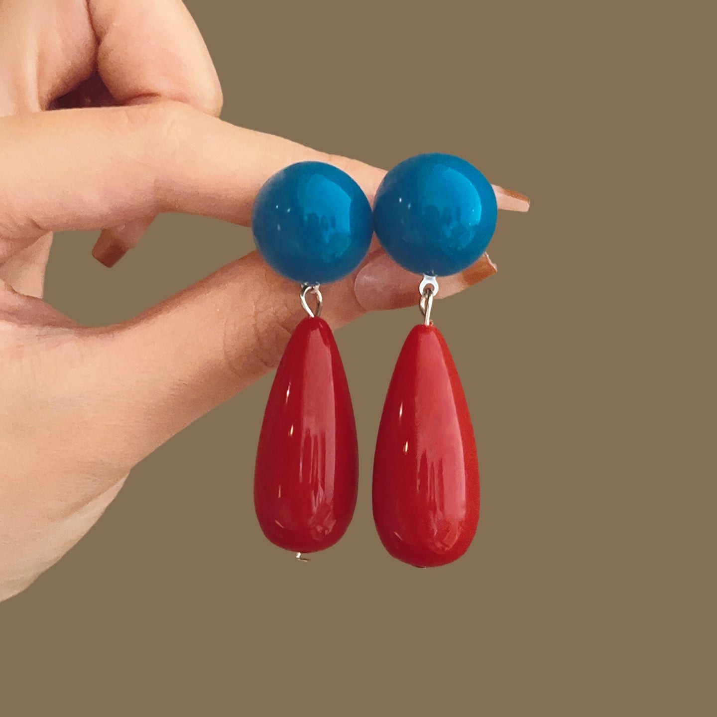 Charming Colored Series Sports Style Female Earrings