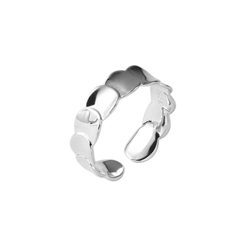 Entire Sterling Sier Combination Twin Simple Rings