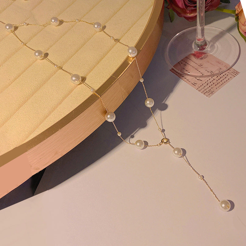 Women's Stitching Heart Clavicle Chain Light Luxury Necklaces