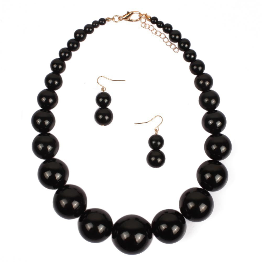 Bridal Exaggerated Simple Imitation Pearl Short Clavicle Necklace
