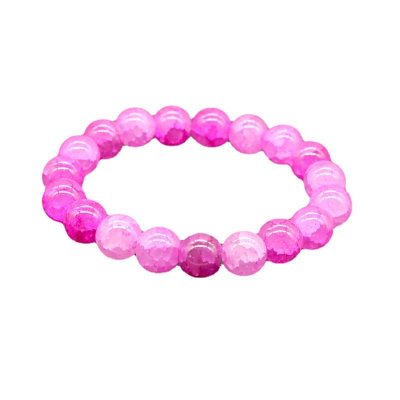 Ice Crack Bead Crystal Transparent Jade Broken Pliable Temperament Bracelets