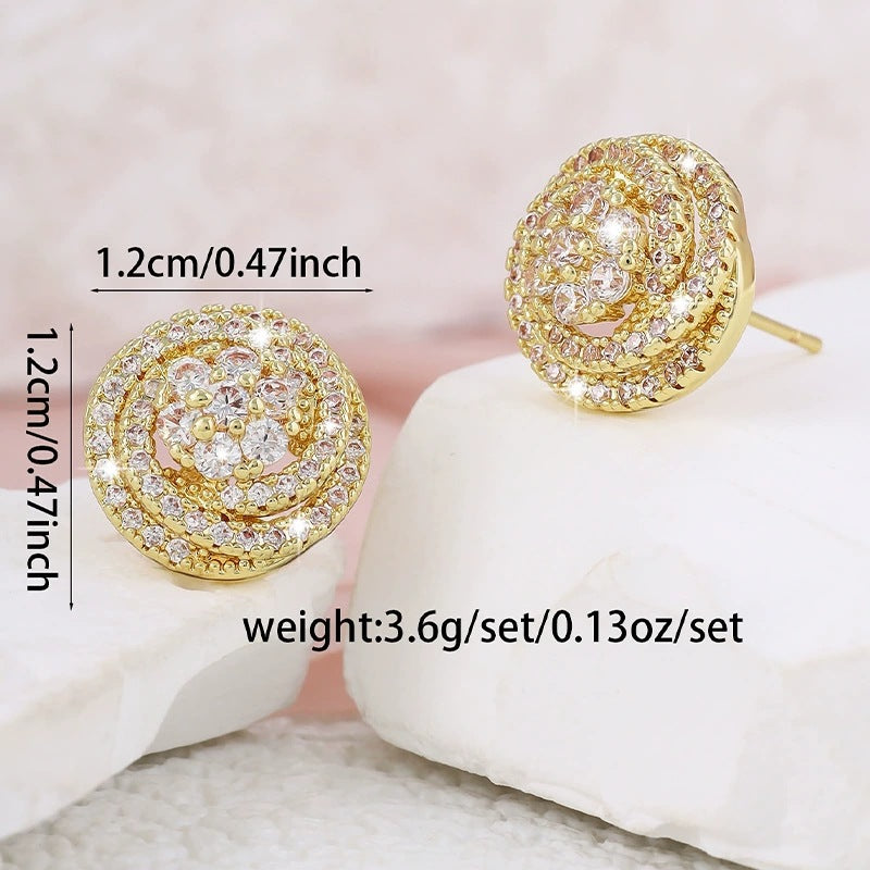 Copper Elegant Graceful High-grade Hollow Design Rings