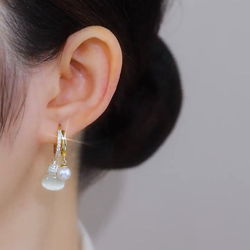 Women's For Design Fashion Micro Inlay Ear Clip Temperament Earrings