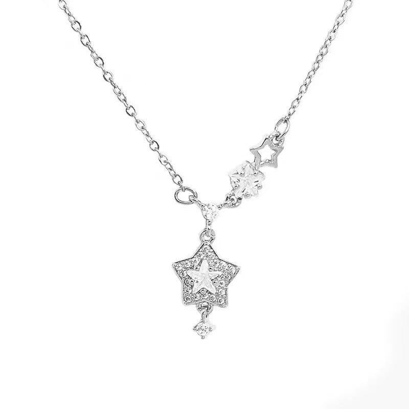 Rhinestone Female Niche Advanced Design Light Necklace