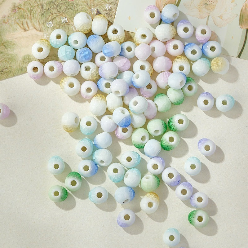 Graceful Casual Ceramic Round Beads Braiding Jewelry Accessories
