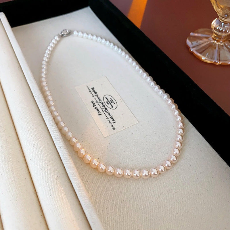 Pearl Twin Clavicle Chain Light Luxury Necklaces
